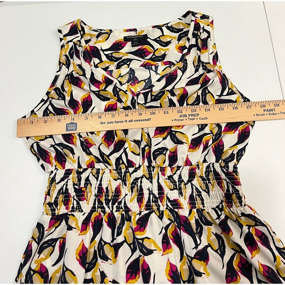 Banana Republic Petite Smocked Waist Floral Sleeveless Blouse Top Women's PS - Picture 7 of 10
